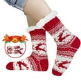 thumbnail image 3 of Htwon Winter Women Men Thick  Sherpa Fleece Lined Fuzzy Slipper Socks Thermal Non-Skid, 3 of 22