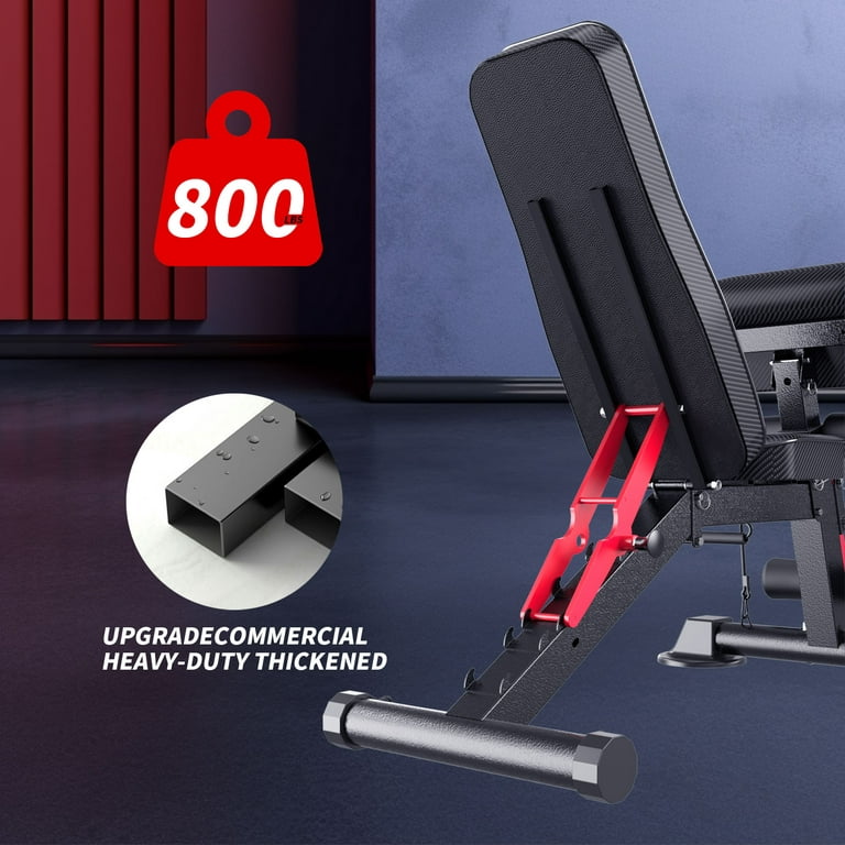 Adjustable Weight Bench for Full Body Strength Training,800LB