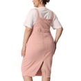 thumbnail image 4 of Vestido de mujer de talgrande con tirantes ajustables y abertuen espalRo2X, 4 of 6