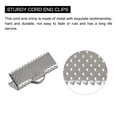 thumbnail image 4 of Unique Bargains 180Pack Ribbon Crimp Clamp Ends 22mm Cord End Clasp for DIY Craft Silver White, 4 of 7