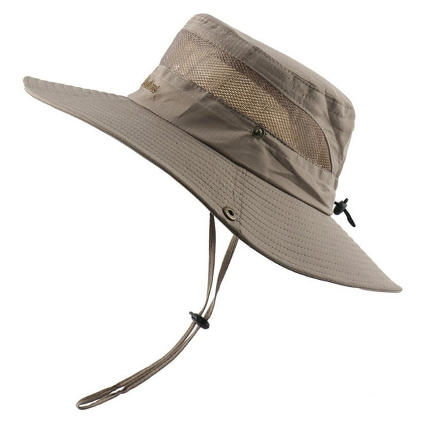 Appie Men Women Fishing Hat Quick Dry Breathable Mesh Fishing Cap Outdoor Uv Protection Beach Hat Sun Hat Brown