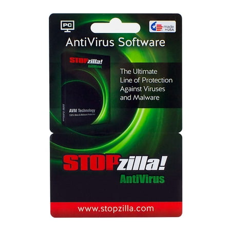 Stopzilla AntiVirus 7.0 (Key Card) - Protect against Viruses, Spyware & (Best Anti Spyware Malware Adware)