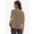 thumbnail image 3 of Womens T-Shirts Loose Fit Crewneck Short Sleeve Summer Casual Blouse Tee Tops, 3 of 4