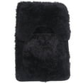 thumbnail image 6 of PTOOTP Black Polyester Toilet Lid Cover Set with Anti- Bath Rug and Home Floor Mat for Bathroom Decor, 6 of 8