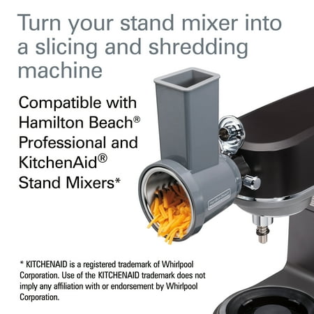 Hamilton Beach Professional Stand Mixer Slicer and Shredder Attachment - GREY