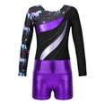 thumbnail image 6 of vastwit Girls Gymnastics Leotard with Shorts Active Clothes Set Metallic Ballet Dance Sports Outfits Night Pegasus 6, 6 of 7