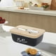 thumbnail image 4 of Mantequera de cerámica con tapa y cuchillo para untar | Caja rectangular de 500 ml para encimera de cocina | Mantequera estilo occidental blanca o negra, 4 of 6
