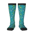 thumbnail image 2 of Lsque Cute Shark Turtle Printed Crew Socks Men's Women's LightWeight Thin Casual Calf Socks ,Knee High Socks,Cotton Socks, 2 of 9