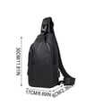 thumbnail image 3 of Men's Large Crossbody Chest Bag, Water-Resistant Sling Pack with USB Port, Anti-Theft Travel Shoulder Bag for Outdoors, Holds 7.9-Inch Tablet, 3 of 9