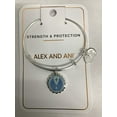 thumbnail image 2 of Alex and Ani Embossed Print Guardian Angel Bangle Bracelet Shiny Silver, 2 of 3
