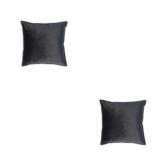 Naiovety Funda de cojín de asiento Funda de almohada resistente negra Negro 40x40cm 2piezas