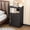 Black, variant on Tokawa Metal Black Locking Nightstand, 27.56" Locker with Magnetic Door and Adjustable Shelve, Small Locker Nightstand, Side Table Storage Cabinets for Bedroom, Living Room, Office