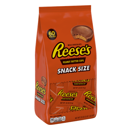 Reese Cups Christmas Tree Reese's, Peanut Butter Cups Snack Size Chocolate Candy, 60 Pieces, 33 Oz ()
