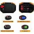 thumbnail image 4 of Foco LED recargable de 30 W para obras de construcción, luz de trabajo con 2 focos LED COB USB portátiles para camping, 3 modos (1 unidad) [Clase energética A++], 4 of 5