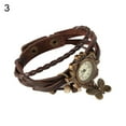 thumbnail image 1 of Womens Retro Faux Leather Bracelet Butterfly Decoration Quartz Wrist Watch, 1 of 10