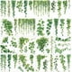thumbnail image 1 of 12 hojas de hermosas hojas de hiedra verde y enredaderas, pegatinas de transferencia para frotar, plantas verdes, pegatinas decorativas para ventanas., 1 of 7