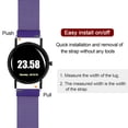 thumbnail image 4 of Uxcell Stainless Steel Mesh Watch Band 22mm Quick Release Magnetic Clasp, Purple, 4 of 6
