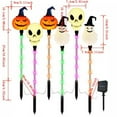 thumbnail image 2 of (Solar Garden Stake Lights 6 Pack, Waterproof Auto On Off Led Yard Decor, 8 Hour Glow Spooky Trick Or Treat Decora, 2 of 6