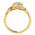 thumbnail image 4 of Aonejewelry 0.50 Ct Diamond Halo Square Cut Engagement Ring In 14K Yellow Gold, 4 of 4