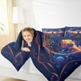 thumbnail image 5 of Feelyou Dreamy Life Tree Bedding Comforter Set, Outer Space Planet Twin Comforter Sets, Western Bohemian Theme Reversible Bedding Set, Lightweight Room Decor, 2 Pieces, 5 of 9