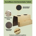 thumbnail image 3 of WWS-Couch Plateau de Table Pliable en Bambou avec Porte-Gobelet, Portable pour Salon, Bureau, Collations, Télécommande, Naturel, 3 of 4