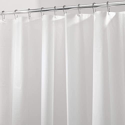 Clawfoot Tub Shower Curtain Warp Around 180x70 Inches Clear Shower Curtain Plastic Liner Round for Bathroom Extra Wide with 36 Metal Hooks PEVA Waterproof White Translucent