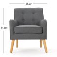 thumbnail image 2 of Felicity Mid Century Charcoal Fabric Arm Chair, 2 of 7