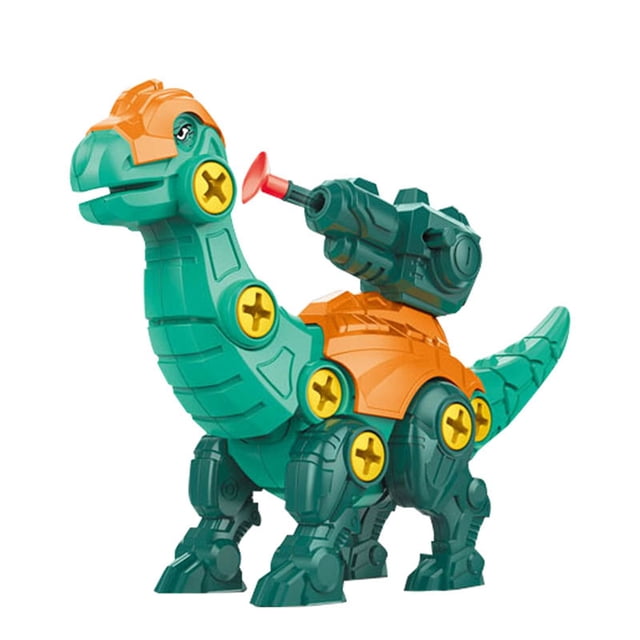 Education Puzzle Toy Disassemble Dinosaur Egg Battery Shooting Toy for DIY Assembly and Learning in Children