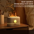 thumbnail image 2 of Naiovety Humidificador de aire Aceite esencial Simulación Llama LED Difusor de aroma de bajo ruido Fabricante de niebla ajustable Recargable Negro Humidificadores Verde Naiovety HA063164-03, 2 of 6