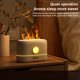 thumbnail image 3 of Naiovety Humidificador de aire Aceite esencial Simulación Llama LED Difusor de aroma de bajo ruido Fabricante de niebla ajustable Recargable Negro Humidificadores Negro Naiovety HA063164-02, 3 of 6