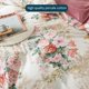 thumbnail image 5 of Floral Juego de Funda Nórdica King Size 100% Algodón Flor Rosa Ropa de Cama Retro Blush, 5 of 9