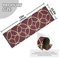 thumbnail image 5 of Yayeee Runner Rug for Bedroom 2'x6' Machine Washable Hallway Non Slip Mat, Red Circles, 5 of 8
