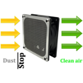 thumbnail image 4 of 140mm Desktop Computer Case Fan Dust Filter Grills Dustproof Case Cover with Screws, Aluminum Frame Mesh, 12 Pack, 4 of 6