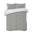 thumbnail image 2 of Tree Birds Twin Size Down Alternative Comforter, Lightweight Comforter Quilt Bedding Set with Pillow Shams Vintage Grey Flower Floral Branch Spring All Seasons Bed Comforter Duvet Insert 68"x86", 2 of 7