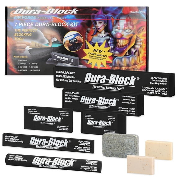 Trade Associates AF44L 7 Piece Dura-block Sanding Kit