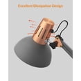 thumbnail image 2 of LEPOWER Metal Desk Lamp, Adjustable Goose Neck Architect Table Lamp with On/Off Switch, Swing Arm Desk Lamp with Clamp, Eye-Caring Reading Lamp for B, 2 of 8