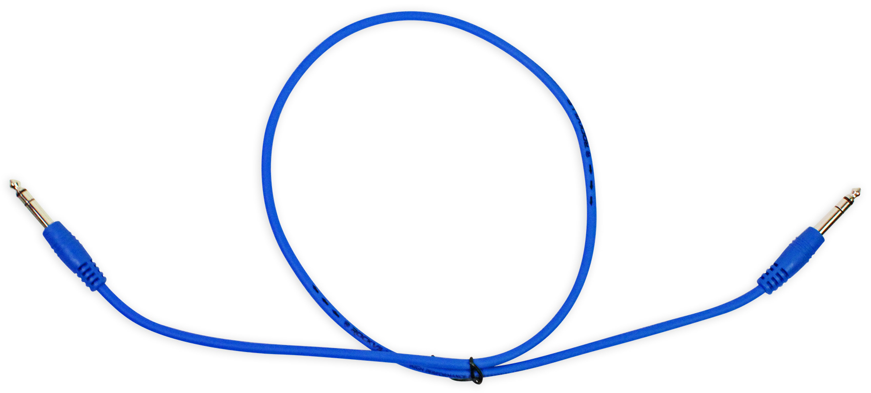 12 Rockville RCTR103BL Blue 3' 1/4'' TRS to 1/4'' TRS Cable 100% Copper