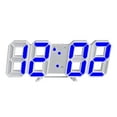 thumbnail image 2 of LED Digital Wall Clock with Date & Temperature Display - USB Powered, Auto Brightness, Alarm Snooze - 12 24H Format, Table or Wall Mount - 22.5x4.5x8.5cm Acrylic Modern Clock for Home & Office, 2 of 5