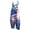 Z3-Red-patriotic overalls, variant on American Flag Overalls Women with Pocket Sleeveless Casual Linen Jumpsuits Retro Red White and Blue Wide Leg Rompers Jumpers