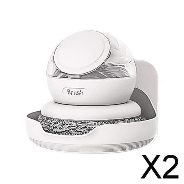 2 cepillos dispensadores de jabón, cepillo para maceta, cepillo para platos, accesorios versátiles, mango de bola, utensilios de cocina para lavar 2 piezas
