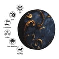 thumbnail image 4 of Fotbe Elegant Gold Scrollwork Funda de Llanta de Repuesto con Estampado, Engrosada, Ajuste Universal para Jeep, Remolque, RV, SUV, Camión-14 inch, 4 of 6