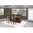 thumbnail image 2 of Sunny Designs 80" Traditional Wood Home Bar with Stools, 2 of 4