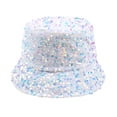 thumbnail image 1 of Zmoon Chapeau Seau pour Femmes Chapeau de Soleil à Sequins Double Face, 1 of 4