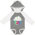 thumbnail image 3 of Inktastic 2nd Birthday cupcake Boys or Girls Long Sleeve Baby Bodysuit, 3 of 5