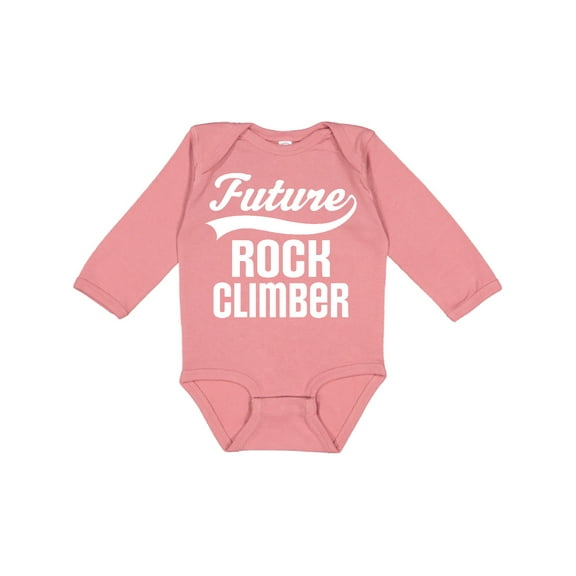 Inktastic Future Rock Climber Childs Climbing Boys or Girls Long Sleeve Baby Bodysuit