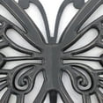 thumbnail image 4 of Benjara Wooden Butterfly Wall Plaque with Cutout Detail, Light Gray-Color:Black, 4 of 5