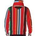 thumbnail image 7 of Lsque Mexican Serape Blanket Stripes Pattern Casual Men's Hoodie,Hooded Sweatshirt with Kangaroo Pocket,Pullover Hoodie-Medium, 7 of 7