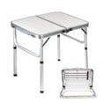 thumbnail image 7 of TEAFIRST Camping Table, Picnic Square Folding Table 2 FT Adjustable Height Cleaning Table, White, 7 of 7
