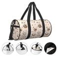 thumbnail image 3 of Balery Chicken With Floral Bolsa de Gimnasio para Mujeres y Hombres, Bolsa de Viaje Impermeable, Bolsa de Fin de Semana con Compartimento para Zapatos y Bolsillo Húmedo, 3 of 6