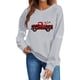 thumbnail image 2 of TaTaai Women's Valentine's Day Printed Sweatshirt, Long Sleeve Pullover Top, Round Neck Romantic Blouse, Cute Casual Wear Gift, 2 of 5